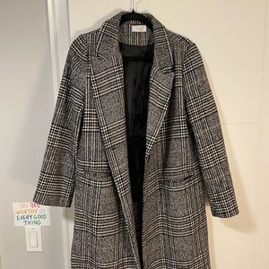 Sage the Label Plaid Coat Jacket